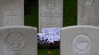 Vuelven a enterrar a los soldados de la Primera Guerra Mundial descubiertos en 2018
