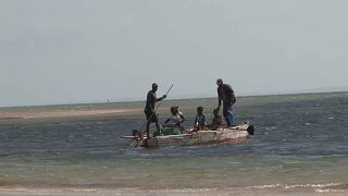 Pescadores em Inhambane, Moçambique