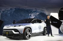 Henrik Fisker speaks about the Fisker Ocean electric vehicle after it is unveiled during AutoMobility LA ahead of the Los Angeles Auto Show on November 17, 2021 in Los Angeles
