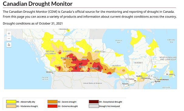 Canadian Drought Monitor