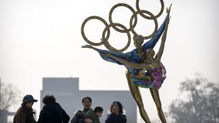 نمایی از سمبل بازیهای المپیک زمستانی پکن