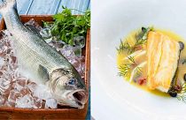 Sea bass with orange and fennel
