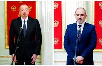 Azerbaycan Cumhurbaşkanı İlham Aliyev ile Ermenistan Başbakanı Nikol Paşinyan