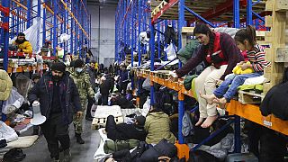 Voluntários polacos socorrem migrantes na fronteira