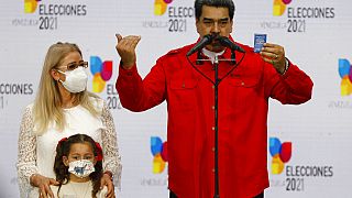 Nicolás Maduro con su familia
