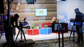 Afganistan'da yayın yapan Zan (kadın) TV (arşiv)