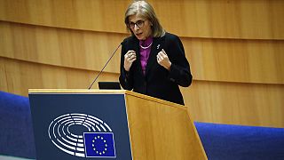 Η Επίτροπος Υγείας Στέλλα Κυριακίδου στο Ευρωκοινοβούλιο - φώτο αρχείου