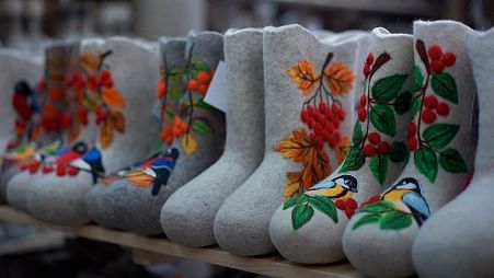 Ivan Lapin has been making traditional Siberian felt boots for 12 years