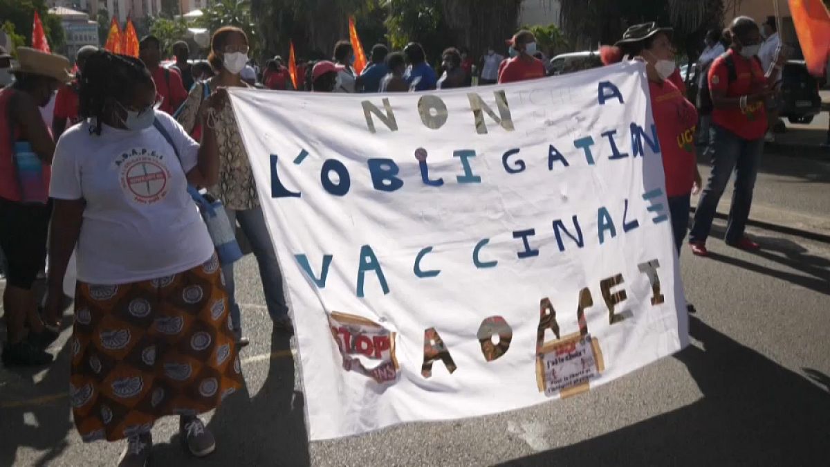 Proteste gegen Corona-Regeln auf Martinique