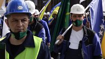 Первомайская демонстрация шахтёров в Сараево