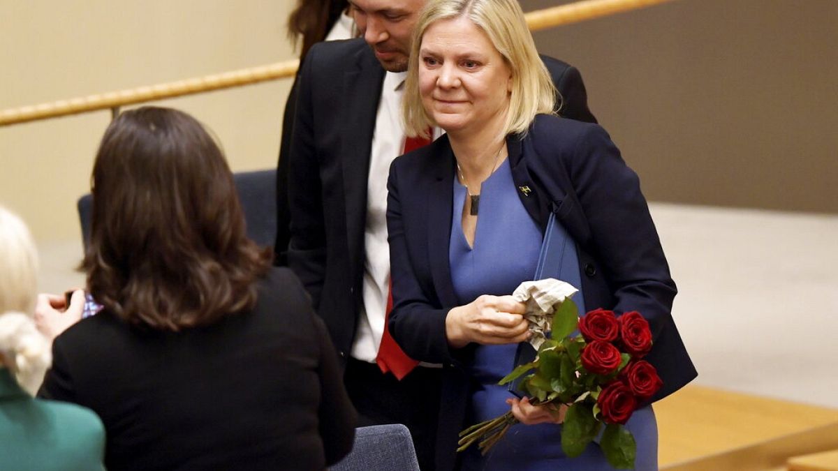 Magdalena Andersson ist Vorsitzende der Sozialdemokraten war zuvor Finanzministerin.