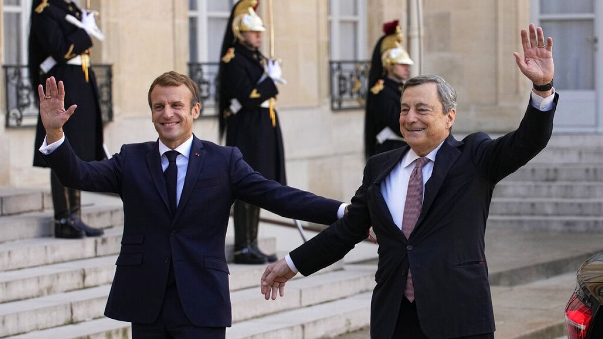 Macron és Draghi Párizsban nov. 12-én