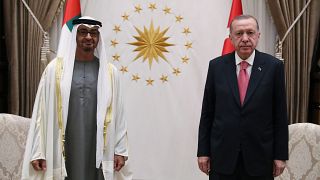 الرئيس التركي رجب طيب إردوغان وولي العهد أبوظبي محمد بن زايد