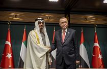 Abu Dabi Veliaht Prensi Şeyh Muhammed bin Zayed Al Nahyan ve Cumhurbaşkanı Recep Tayyip Erdoğan