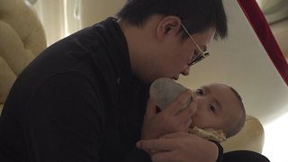 Haoyang nació en Kunming, en el suroeste de China, hace dos años con una enfermedad muy rara: El síndrome de Menkes.