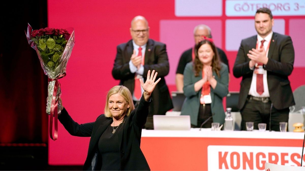 ماگدالنا اندرسون، رهبر حزب سوسیال دموکرات سوئد که ساعاتی پس از انتخاب به عنوان نخست وزیر کشورش استعفا داد