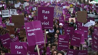 تظاهرات در فرانسه علیه خشونت علیه زنان