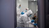 Scientists at work at a lab in South Africa, where a worrying new COVID variant has emerged