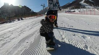 الطفل المتزلج في الصين