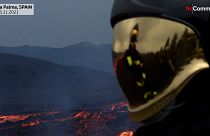 Látványos felvételek a Cumbre Vieja vulkán újabb lávaömléséről