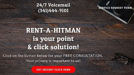 The Rent a Hitman website has received a number of genuine enquiries