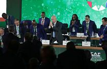 جانی اینفانتینو، رئيس فیفا در نشست کنفدراسیون فوتبال آفریقا