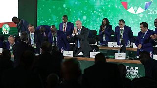 جانی اینفانتینو، رئيس فیفا در نشست کنفدراسیون فوتبال آفریقا 