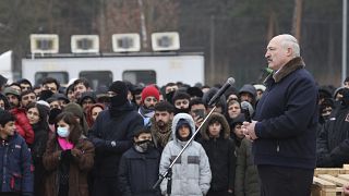 سخنرانی لوکاشنکو در جمع پناهجویان