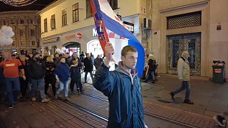 Protesta en Zagreb contra las medidas sanitarias