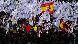 Manifestación antiabortista en Madrid, España 28/11/2021
