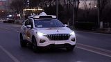 Driverless, autonomous taxis take to the streets in Beijing.