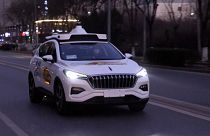 Driverless, autonomous taxis take to the streets in Beijing.