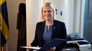 Sweden's Finance Minister and Scocial Democratic Party leader Magdalena Andersson resigned hours after becoming PM