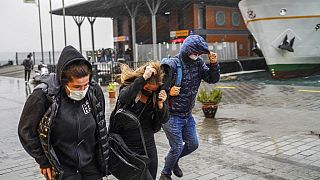 La tempête à Istanbul le 29 novembre 2021