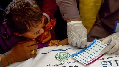 Archive - Une enfant se fait tester pour le VIH au Pakistan - 2019
