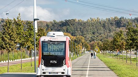 The shuttle runs on a short route in Toulouse