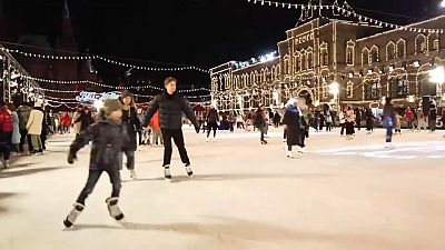 La patinoire de la Place rouge à Moscou
