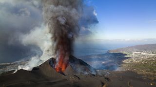 El volcán de La Palma en una imagen del 30 de noviembre