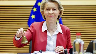 Ursula von der Leyen an diesem Mittwoch bei der Eröffnung der Sitzung der EU-Kommission in Brüssel