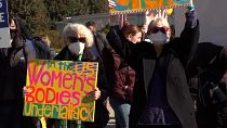 Activists gather outside US Supreme Court ahead of major abortion case