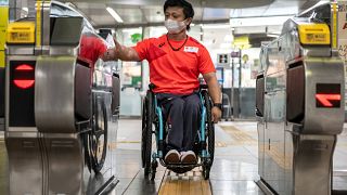 Japanese rail company JR West is trialling an automated ramp that it hopes will help wheelchair users board trains more independently