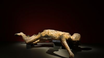Un corpo dalla mostra 'Life and death Pompeii and Herculaneum', al British Museum - 3.2013