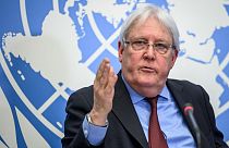 United Nations Under-Secretary-General for humanitarian affairs and emergency relief coordinator Martin Griffiths attends a press conference in Geneva on December 1, 2021.