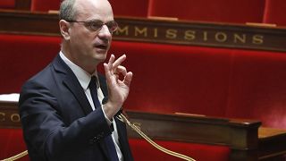 Education Minister Jean-Michel Blanquer speaks during a session at France's National Assembly.