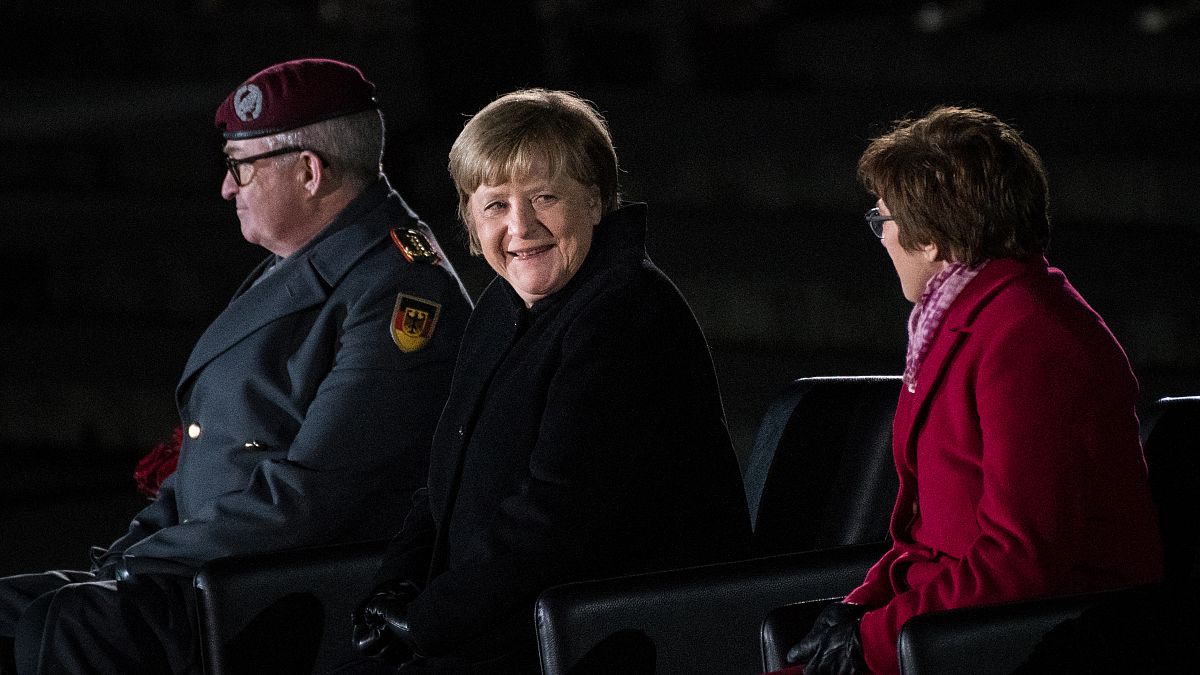 Germany's outgoing chancellor Angela Merkel 