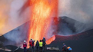 Científicos del CSIC toman medidas geofísicas en el volcán de La Palma
