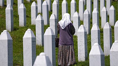Memorial cemetery in Potocari, near Srebrenica, Eastern Bosnia
