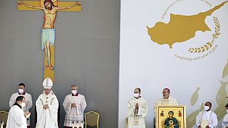 Papa Francisco celebra grande missa em Nicósia