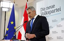 Karl Nehammer, à l'issue de sa désignation à la tête de l'ÖVP, le 3 décembre 2021 à Vienne