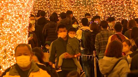 Crowds enjoy Taiwan's 'Christmasland' as the island keeps Covid under control